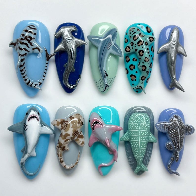 Bold Deep Sea Adventure Press On Nails