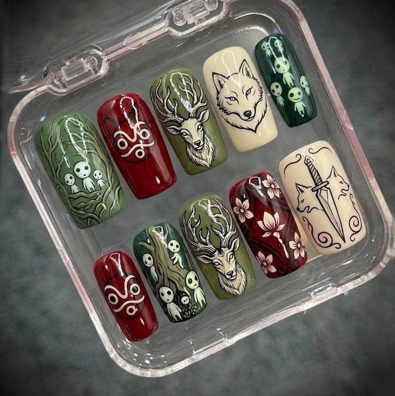 Enchanted Dark Elegance Press On Nails