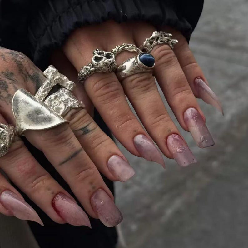 Luxury 3D Dark Claw Press On Nails