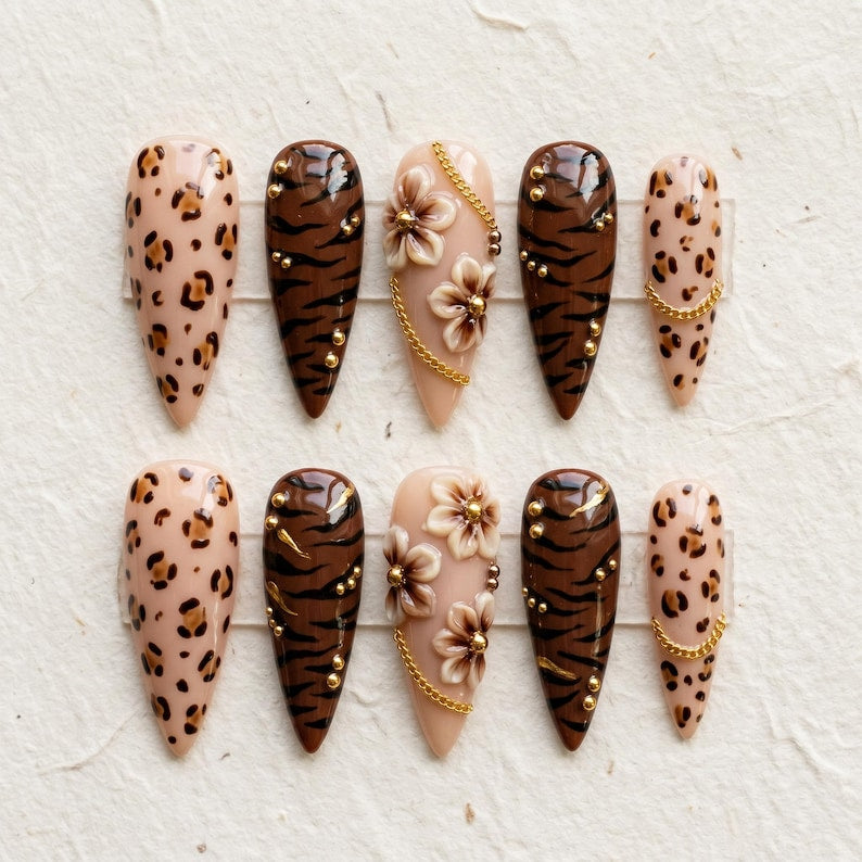 Velvet Bloom Elegance Press On Nails