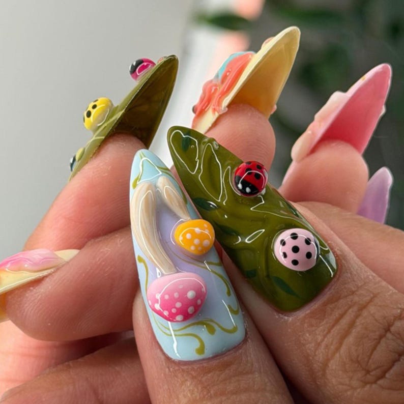 Enchanted Forest Fantasy Press On Nails