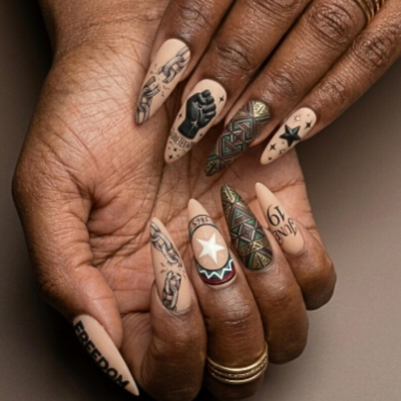 Bold Heritage Statement Press On Nails