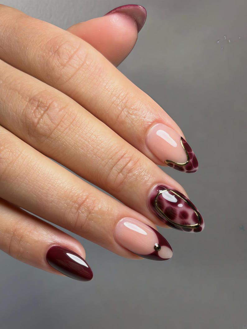 Dark Gothic Spiderweb Press On Nails