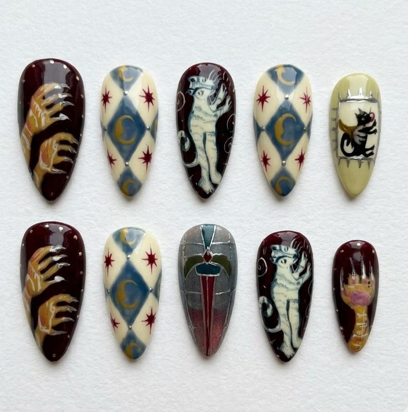 Whimsical Woodland Fantasy Press On Nails