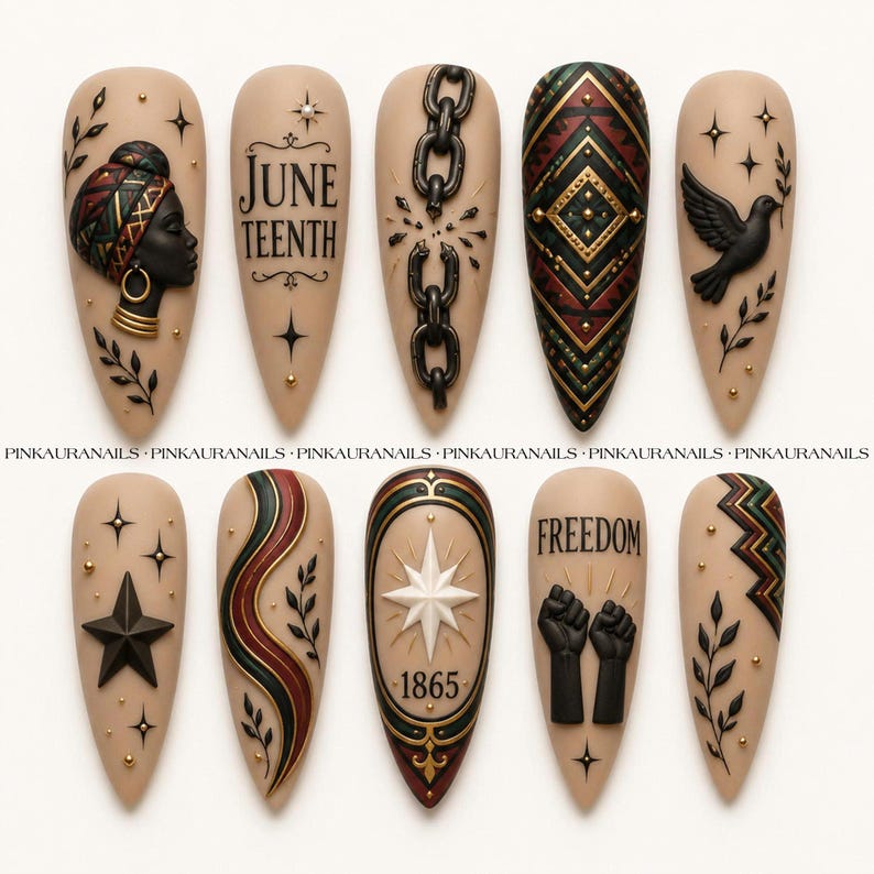 Heritage Celebration Cultural Elegance Press On Nails