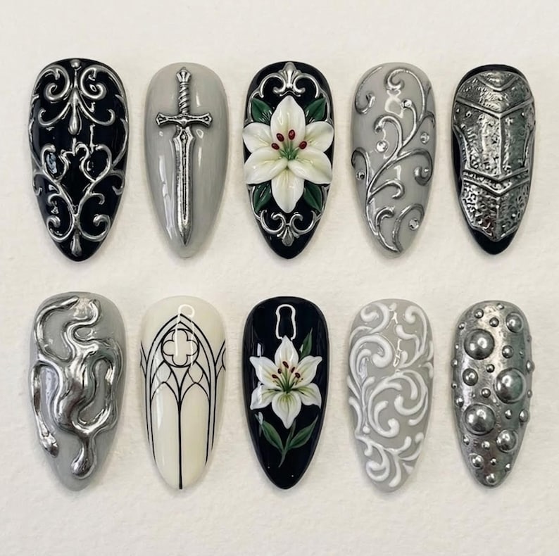 Ornate Cathedral Luxury Press On Nails