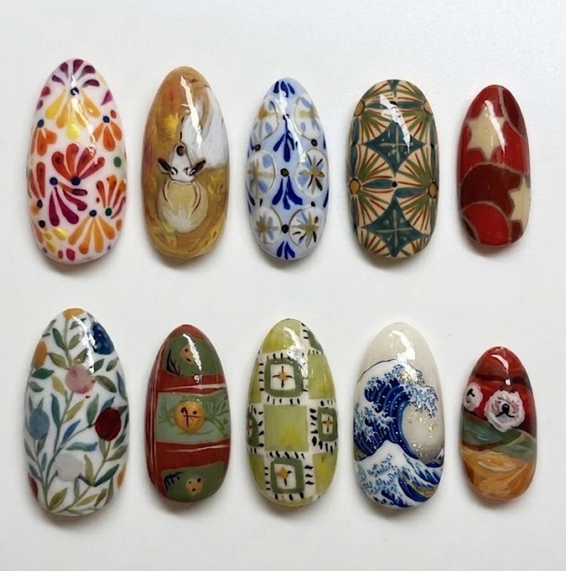 Majestic Ocean Wave Press On Nails