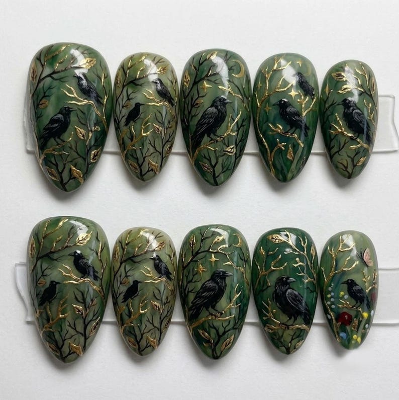 Vintage Masquerade Gothic Press On Nails