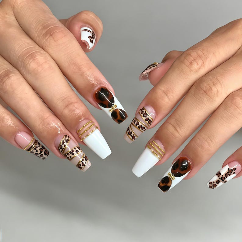 Mystical Celestial Feline Press On Nails