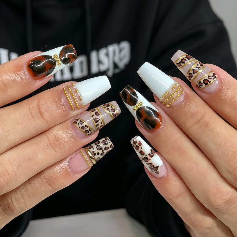 Mystical Celestial Feline Press On Nails