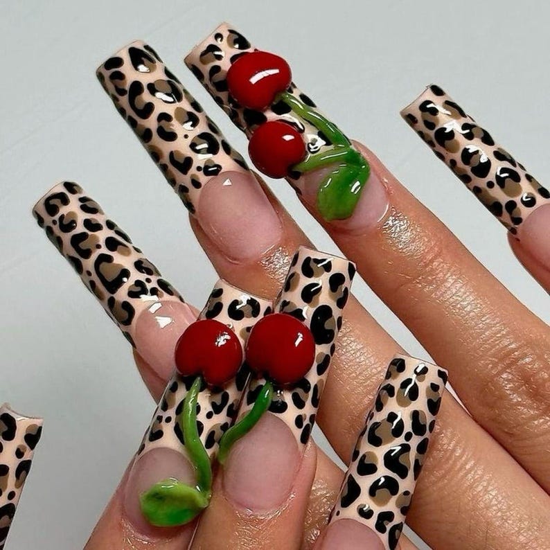 Scarlet Winter Elegance Press On Nails