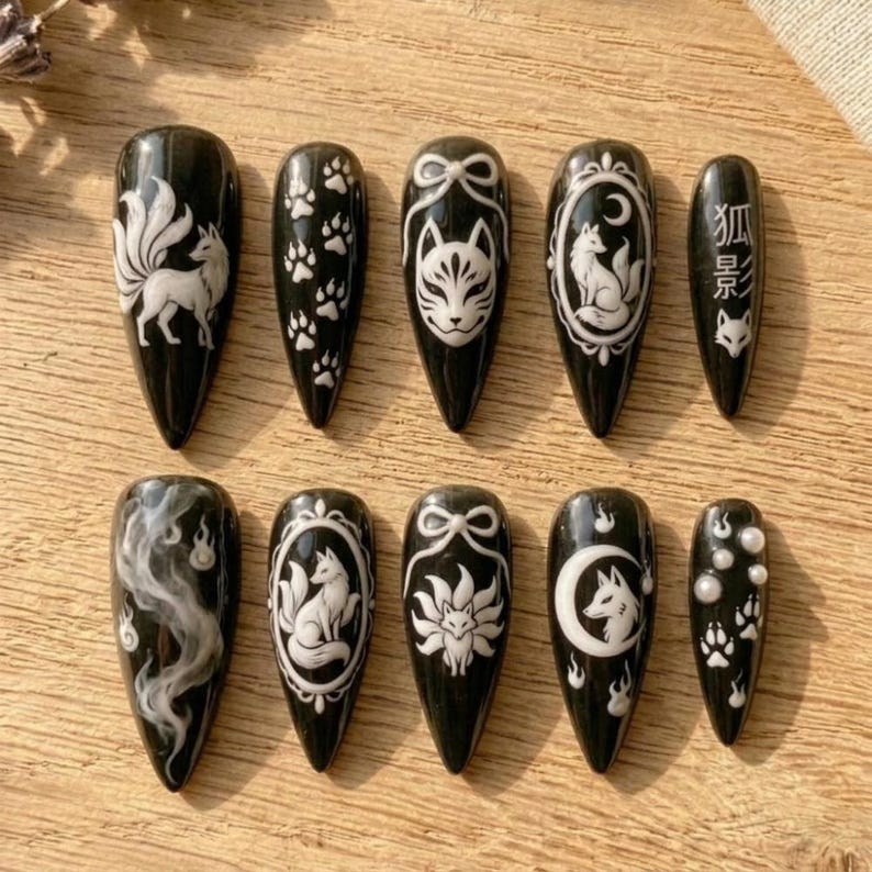 Mystical Fox Spirit Press On Nails