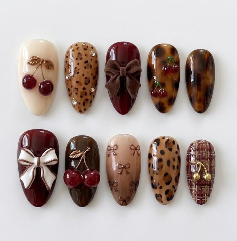 Cozy Festive Autumn Press On Nails